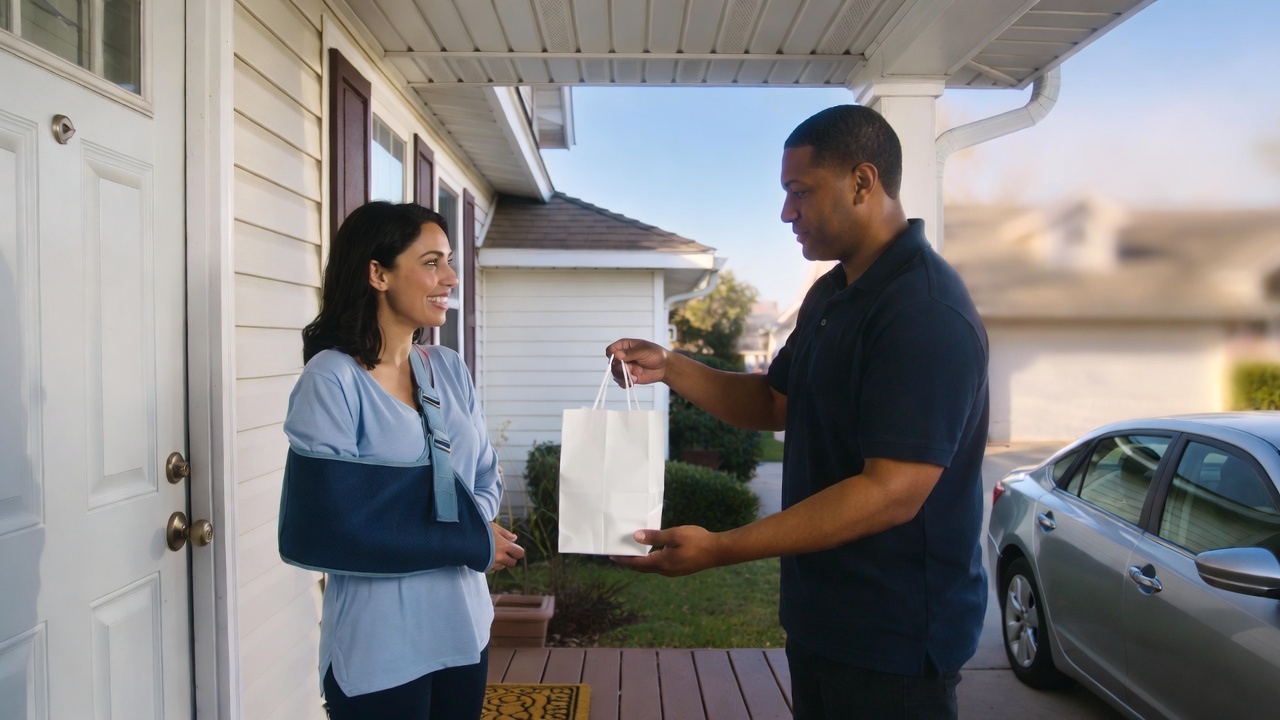 Car accident patient receiving prescription medications delivered by MedStork Rx